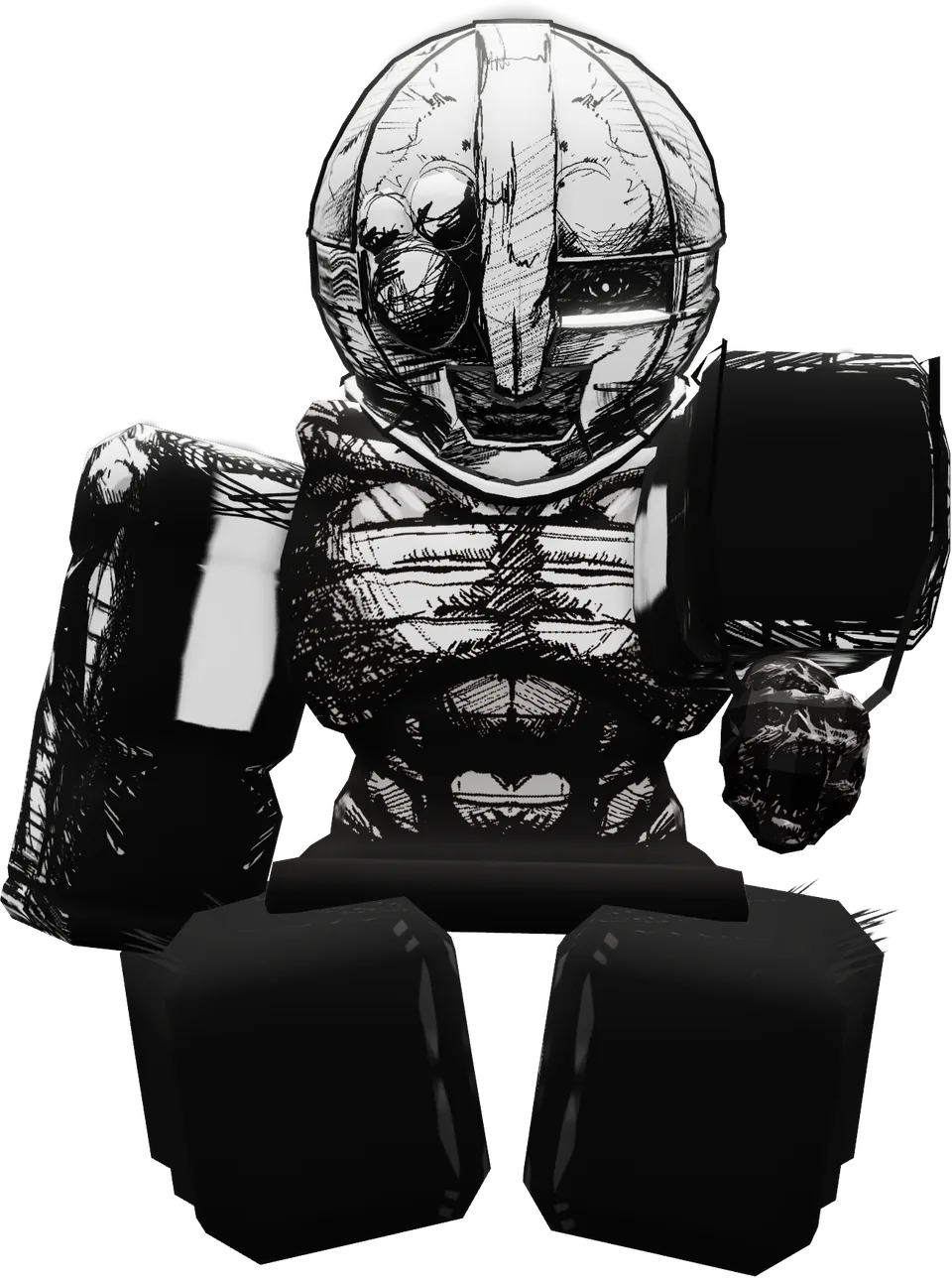 Broken Falcon shiny full-body pose