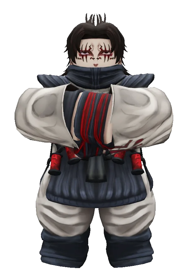 Crimson full-body pose