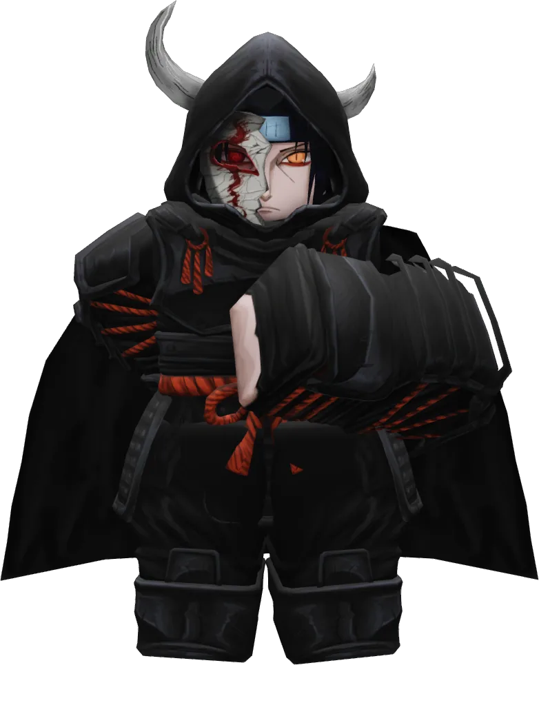 Crow shiny full-body pose