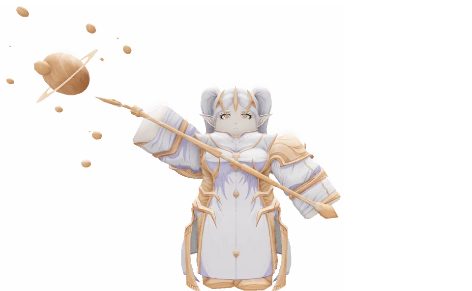 Elf Mage shiny full-body pose