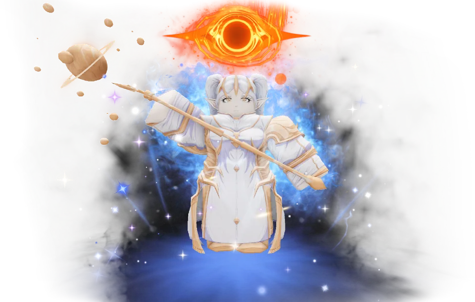 Elf Mage (Unleashed) shiny full-body pose