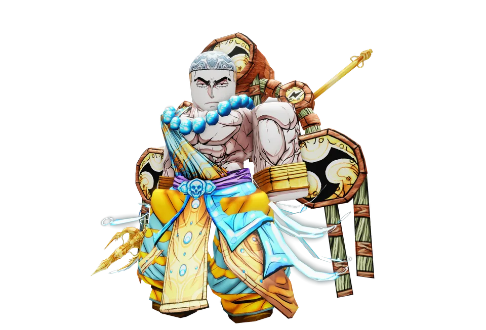Lightning God full-body pose